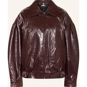 Dámský kabát Withblack Dámský Blouson Gilian V Koženém Vzhledu, tmavě...