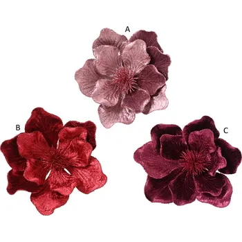 Vánoční dekorace Kaeming Vánoční magnolie na klipu, 3 druhy, KSD