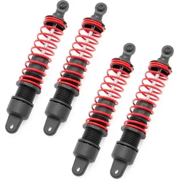 RC model auta FUNTEK | Set tlumičů SBX buggy, 4 ks, červená IM-FTK-21131