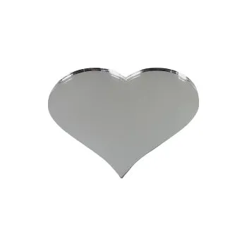 Zrcadlo SRDCE SRDÍČKO PLEXI ZRCADLO 3X2,6 cm