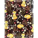 Diář DESIGN denní A4 2026 - černá - Liška