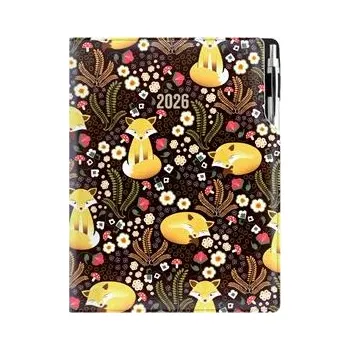 Diář Diář DESIGN denní A4 2026 - černá - Liška