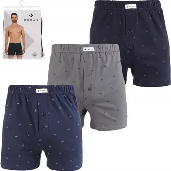 3x PÁNSKÉ BOXERKY BAVLNĚNÉ ŠORTKY VOLNÉ KRAŤASY 4XL