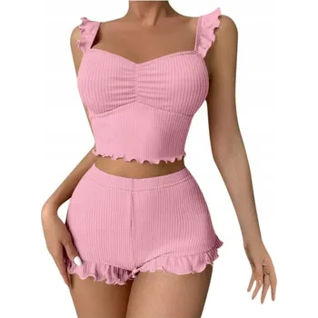 Dámské pyžamo SNM dámské pyžamo polyester růžové, univerzální velikost