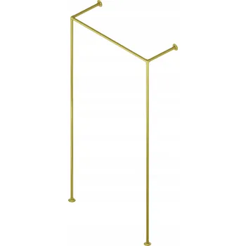 Věšák TYČ NA OBLEČENÍ VĚŠÁK NA ZEĎ LOFT MASIVNÍ fi 25mm HOTSE ZLATÁ