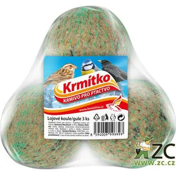 Pro ptáka Krmítko - Forestina Lojsemenná koule lojová hmotnost: 3 x 90 g