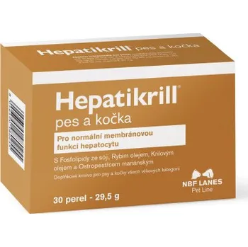 NBF Lanes Hepatikrill na játra pro psy a kočky 30tob