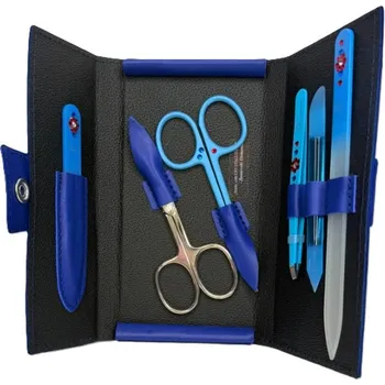 Bohemia luxusní manikúra modrá Swarowski