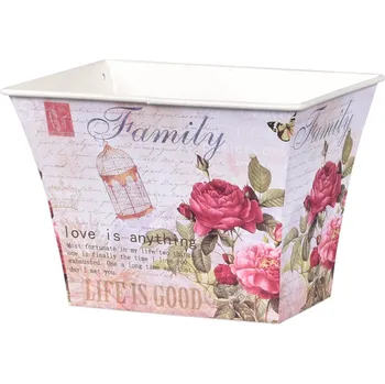 Truhlík Truhlík ROSE plechový 20x15x14cm