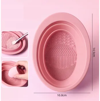 Kosmetický štětec SILIKONOVÁ MYCÍ PODLOŽKA NA ŠTĚTCE NA MAKE-UP ČISTIČ ČISTÍCÍ