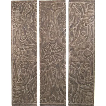 Obraz Stylový set panelů Floreas ze suarového dřeva 140cm