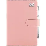 Diář SPLIT CRYSTAL denní B6 2026 - světle růžová