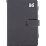 Diář SPLIT CRYSTAL denní A5 2026 český - šedá