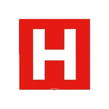 Hydrant - bezpečnostní tabulka, plast 1 mm 300x300 mm