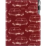 Diář DESIGN denní A4 2026 český - bordó - Maluch