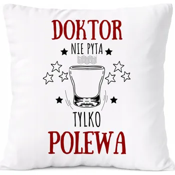 Polštář Dárek Polštář pro herce s potiskem , bílý PoliDraw