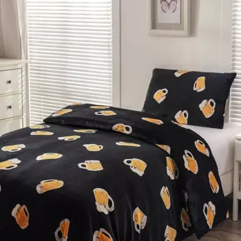 Povlečení Novinka 2025 – Mikroplyšové povlečení 140×200/70×90 cm – Pivo / Beer