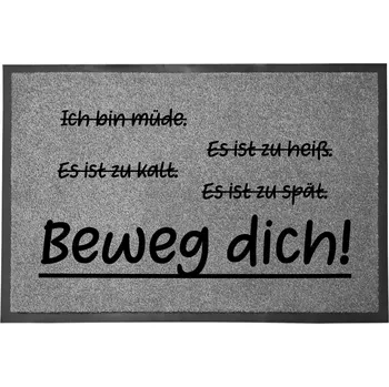 Rohožka Vstupní rohožka šedá dekorativní Dárek do domu | Předsíň 60x40 cm