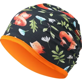 Čepice Dívčí čepice lišky CF5623 Kugo