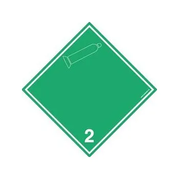 NEHOŘLAVÝ NEJEDOVATÝ PLYN Č.2 BÍLÝ SYMBOL, plast 2 mm, 100x100 mm