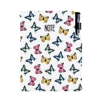 Zápisník Notes - zápisník DESIGN B5 nelinkovaný - Motýli barevní