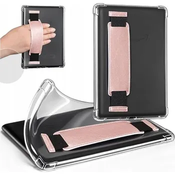 Příslušenství pro čtečku elektronické knihy Pouzdro / Kryt na Kindle 11 2024 2022 6" Průhledné Silikonové s Páskem Růžové