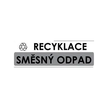 RECYKLACE - SMĚSNÝ ODPAD, plast 1 mm 290x100 mm