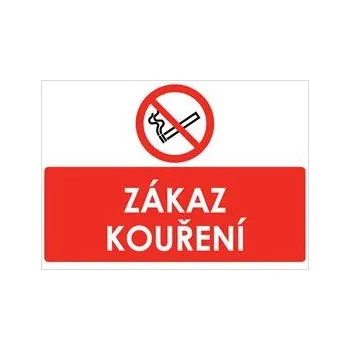 ZÁKAZ KOUŘENÍ, Samolepka A5