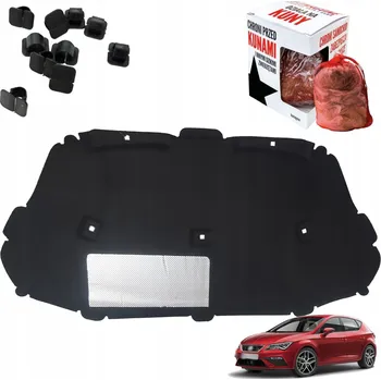 Kapota Tlumení kapoty IZOLACE rohož Seat LEON III 13-20R + ODPUZOVAČ ZVÍŘAT SPONKY