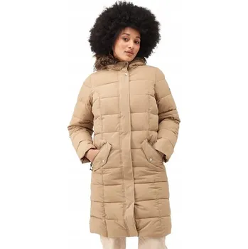 Dámský kabát Dámský péřový zimní kabát s kapucí Regatta RWN252 2M6 béžová L 40