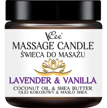 Svíčka VCee Masážní svíce Levandule - vanilka 80g