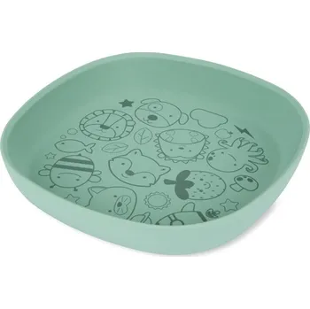 dětská jídelní sada Talířek Skip Hop zelený silikonový