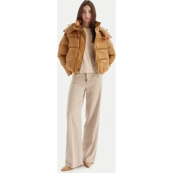 Dámská větrovka Patrizia Pepe Vatovaná bunda 2O0050/A9M0-B847 Béžová Regular Fit 38