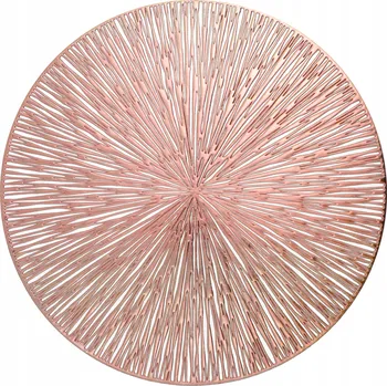 prostírání Prostírání na stůl DOMAREX zlaté, prolamované, kulaté, 38 cm