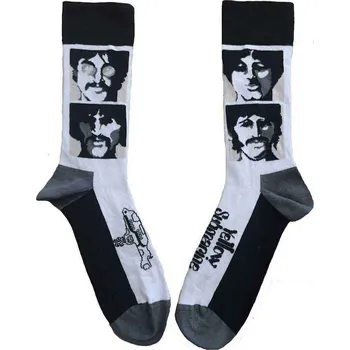 Pánské ponožky The Beatles Ponožky Sea Of Science Faces Mono White 36-40
