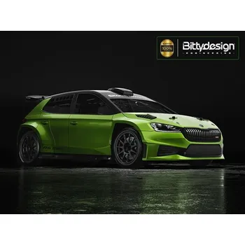 RC náhradní díl Bittydesign | Karoserie čirá ŠKODA Fabia RS Rally2 1/10 rally 190mm, tvrdá 1,2 mm BDRX-190FRS2H