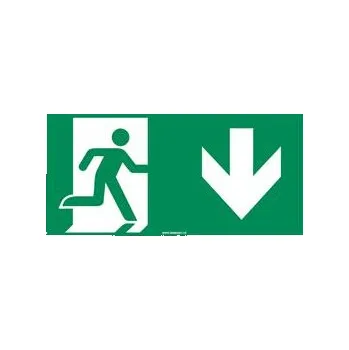 Značení Únikový východ (nad dveře) - bezpečnostní tabulka, plast 1 mm 400x200 mm