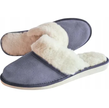 Dámské pantofle Ciepłe Pantofle Damskie SKÓRZANE GÓRALSKIE Vlněné pantofle POLSKÉ 35-41