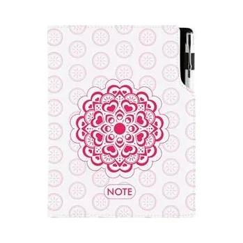Zápisník Notes - zápisník DESIGN B6 nelinkovaný - Mandala červený
