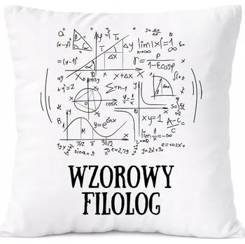 Polštář Dárek Polštář pro filologa s potiskem , bílý PoliDraw