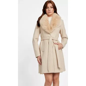 Dámská mikina GUESS dámský kabát Cheryl světle hnědý L