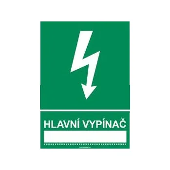 HLAVNÍ VYPÍNAČ ……………….., plast 2 mm, A4