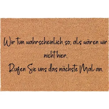 Rohožka Kokosová rohožka před dveře | Vtipná U nás nikdo nebyl Dárek