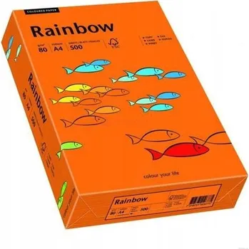 Kancelářský papír Kancelářský papír kopírovací papír Rainbow A4 160g tmavě červený 250 listů