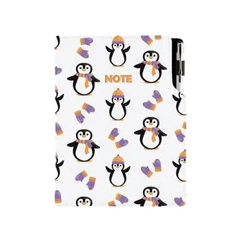 Zápisník Notes - zápisník DESIGN A5 čtverečkovaný - Tučňák