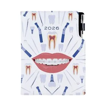 Diář Diář DESIGN týdenní B6 2026 český - bílá - Zubař