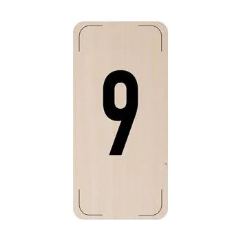 Označení podlaží - číslo 9, dřevěná tabulka, 300 x 150 mm