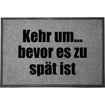 Rohožka Vstupní rohožka šedá dekorativní Dárek do domu | Otoč se 60x40cm