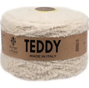 Příze Borgo de Pazzi Teddy 2 Krémová (Špagátová žinylková příze Teddy krémová)