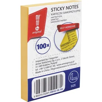 Blok Samolepicí bločky Memobe 100 listů